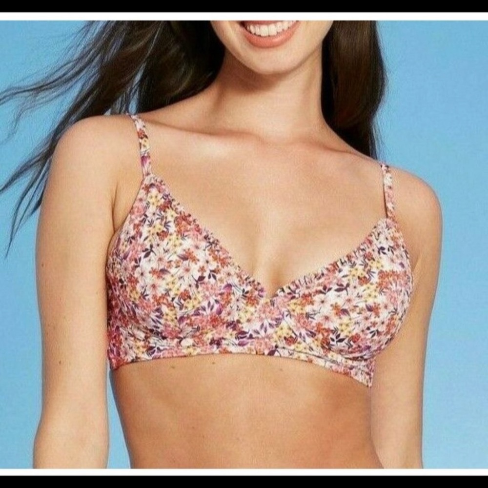 Shade & Shore floral underwire bikini top